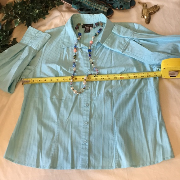 Lane Bryant Double Stripes Blouse - Picture 5 of 8